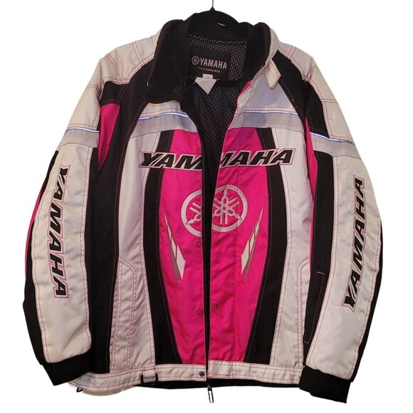 Y2K Yamaha Snowmobiling Snow Jacket, Removable Lining, Zip and Magnet Closure - Picture 1 of 14
